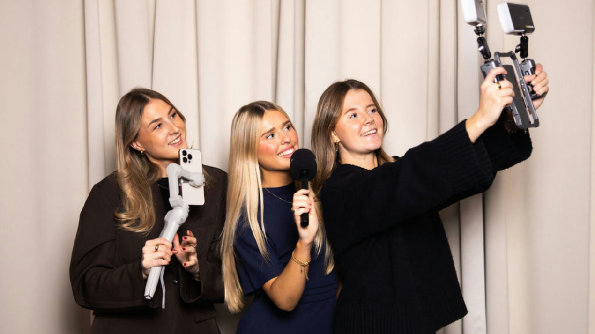 Bild på Emma, Tilda & Alva på Finemanget